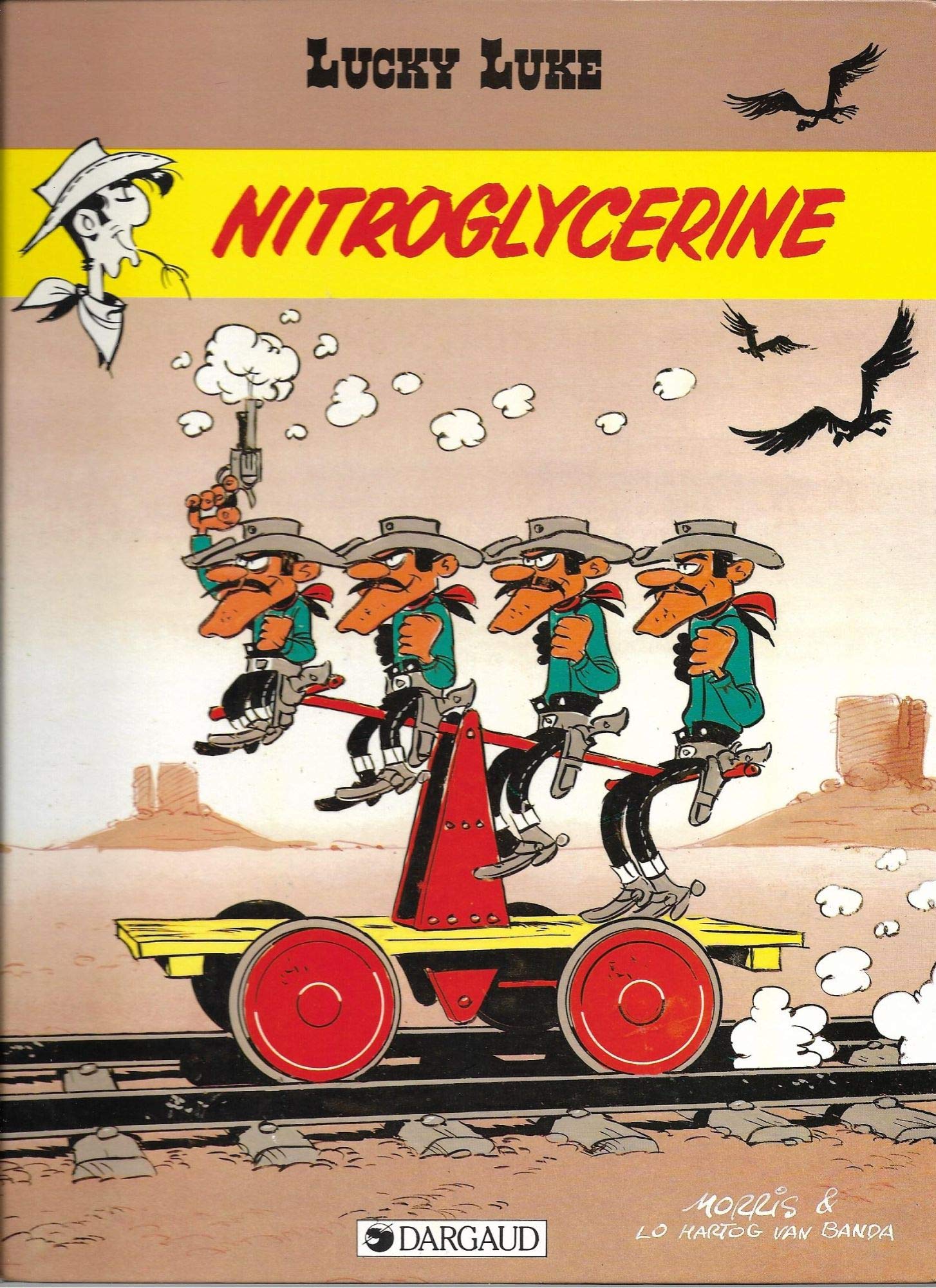 jaquette livre Lucky Luke, tome 25 : Nitroglycérine