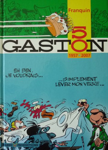 jaquette livre Gaston Tome 50 - 1957-2007