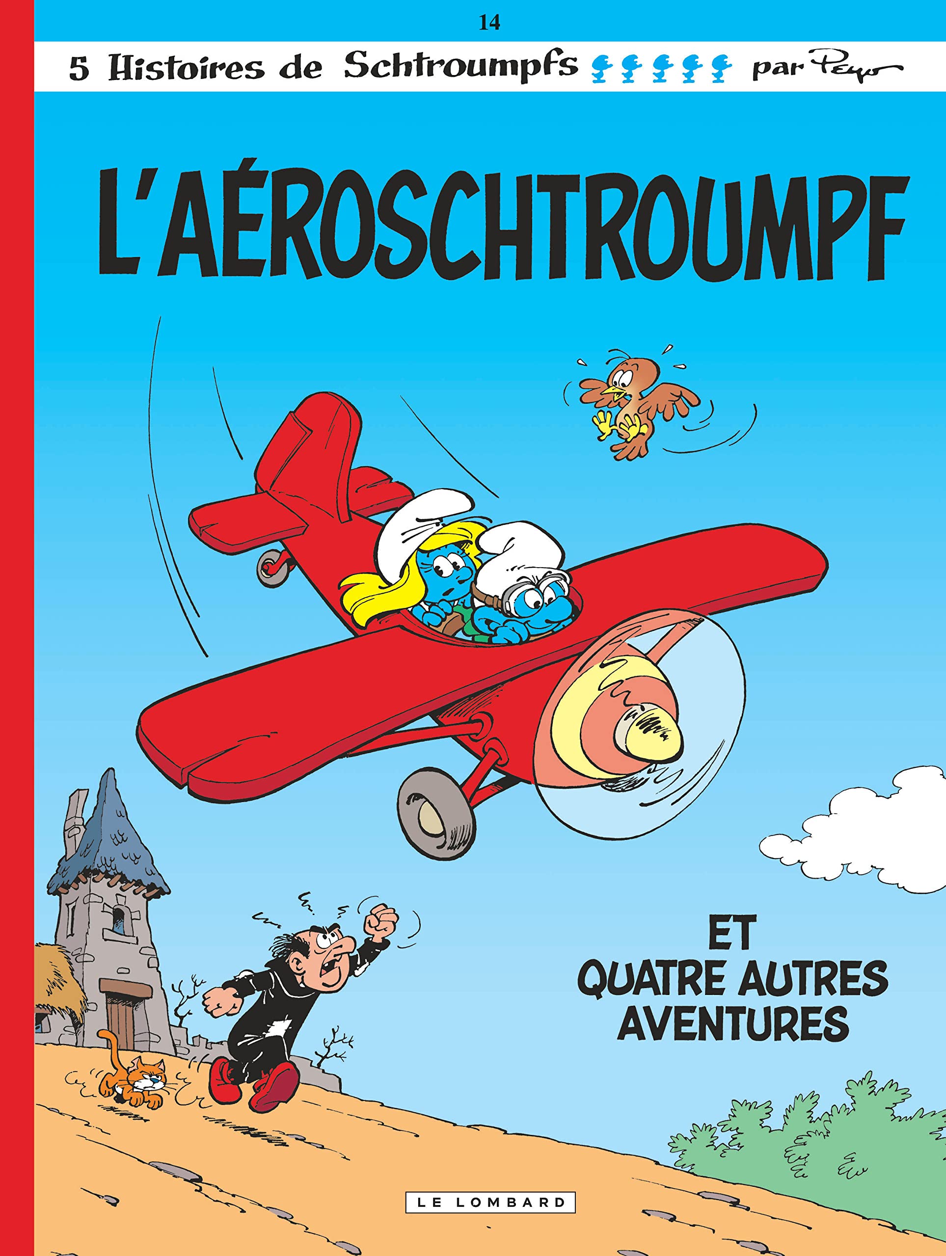jaquette livre L'aéroschtroumpf, tome 14