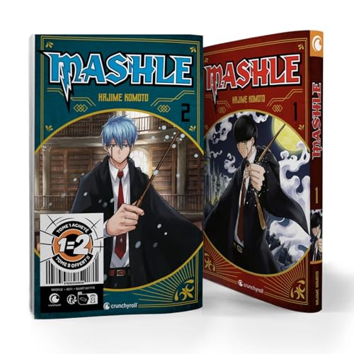 jaquette livre Mashle Tome 1 - Mash Burnedead Et Ses Muscles D'enfer - Avec Tome 2, Mash Burnedead Et La Magie De Fer Offert