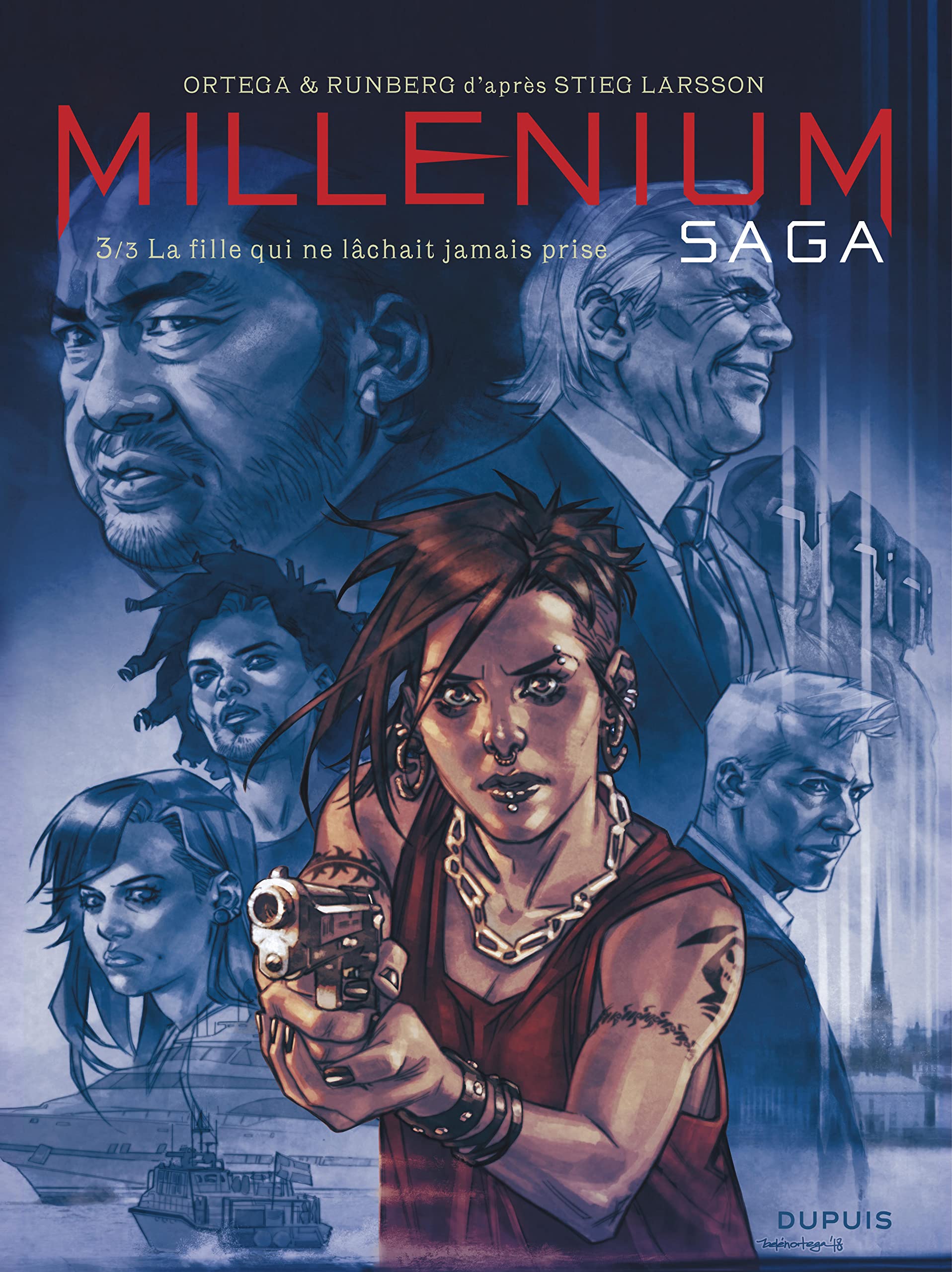 jaquette livre Millénium saga - tome 3 - La fille qui ne lâchait jamais prise
