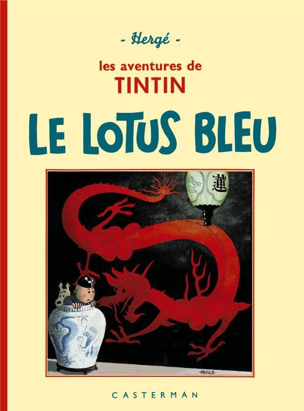 jaquette livre Les Aventures De Tintin - Le Lotus Bleu