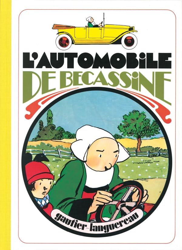 jaquette livre L'Automobile de Bécassine