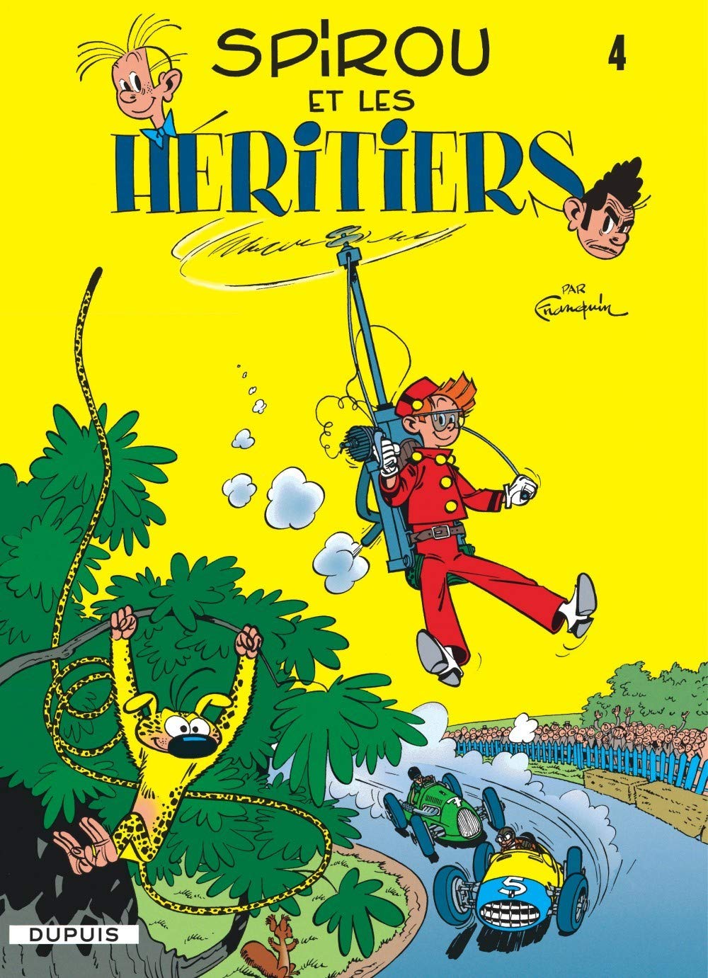 jaquette livre Spirou et Fantasio, tome 4 : Spirou et les héritiers