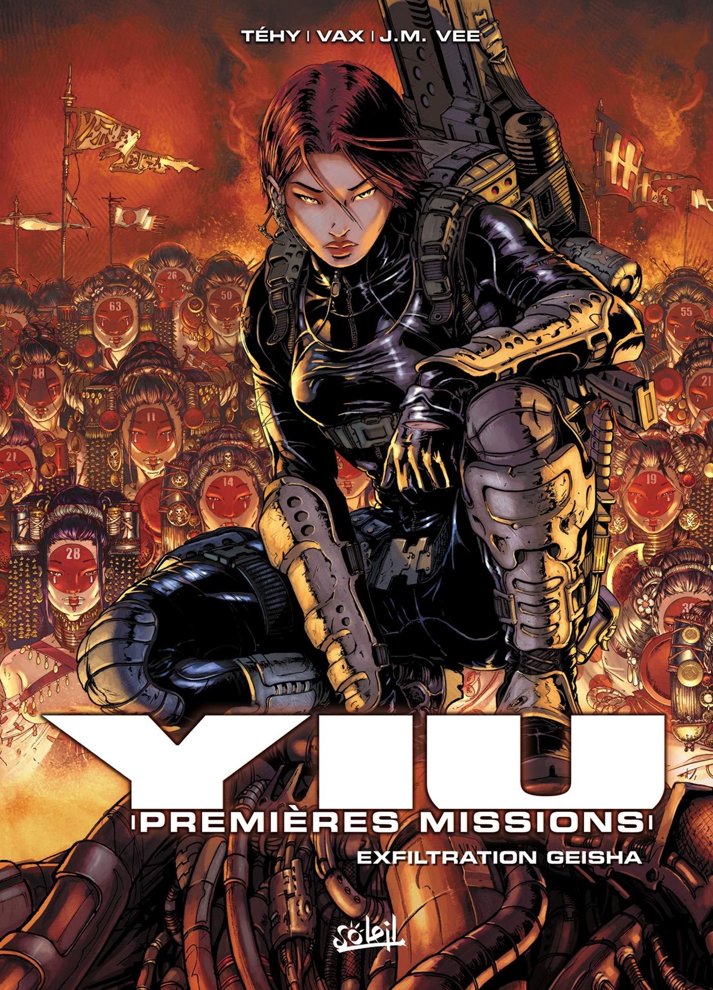 jaquette livre Yiu, premières missions, Tome 5 : Exfiltration Geisha
