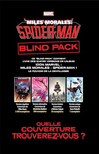 jaquette livre Miles Morales: Spider-Man Tome 1 - Le Pouvoir De La Gentillesse - Blind Pack