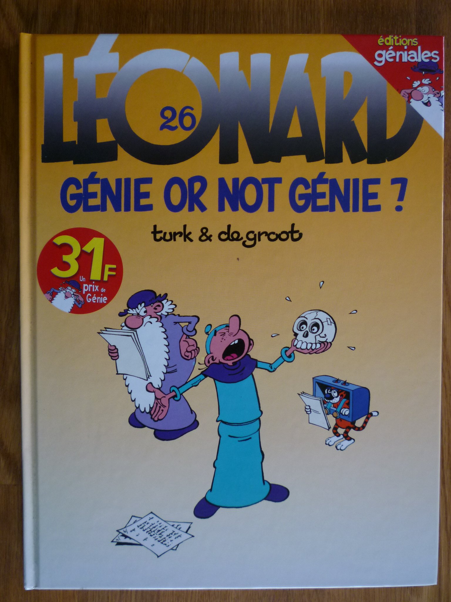 jaquette livre Léonard, tome 26 : Génie or not génie ?