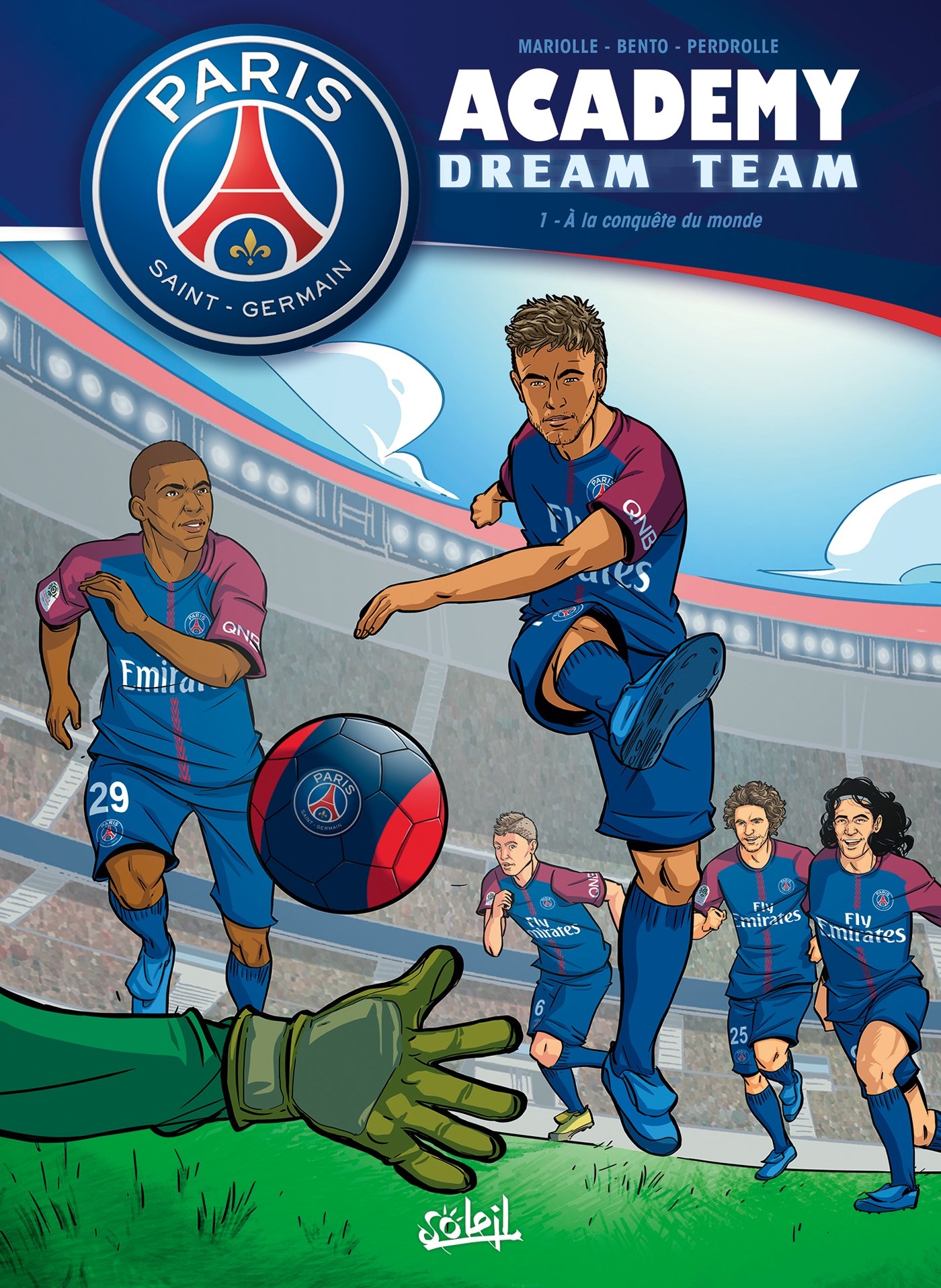 jaquette livre Paris Saint-Germain Academy Dream Team 01