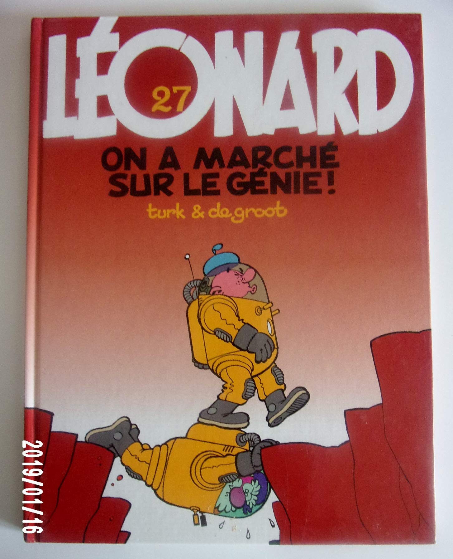 jaquette livre Léonard, tome 27 : On a marché sur le génie !