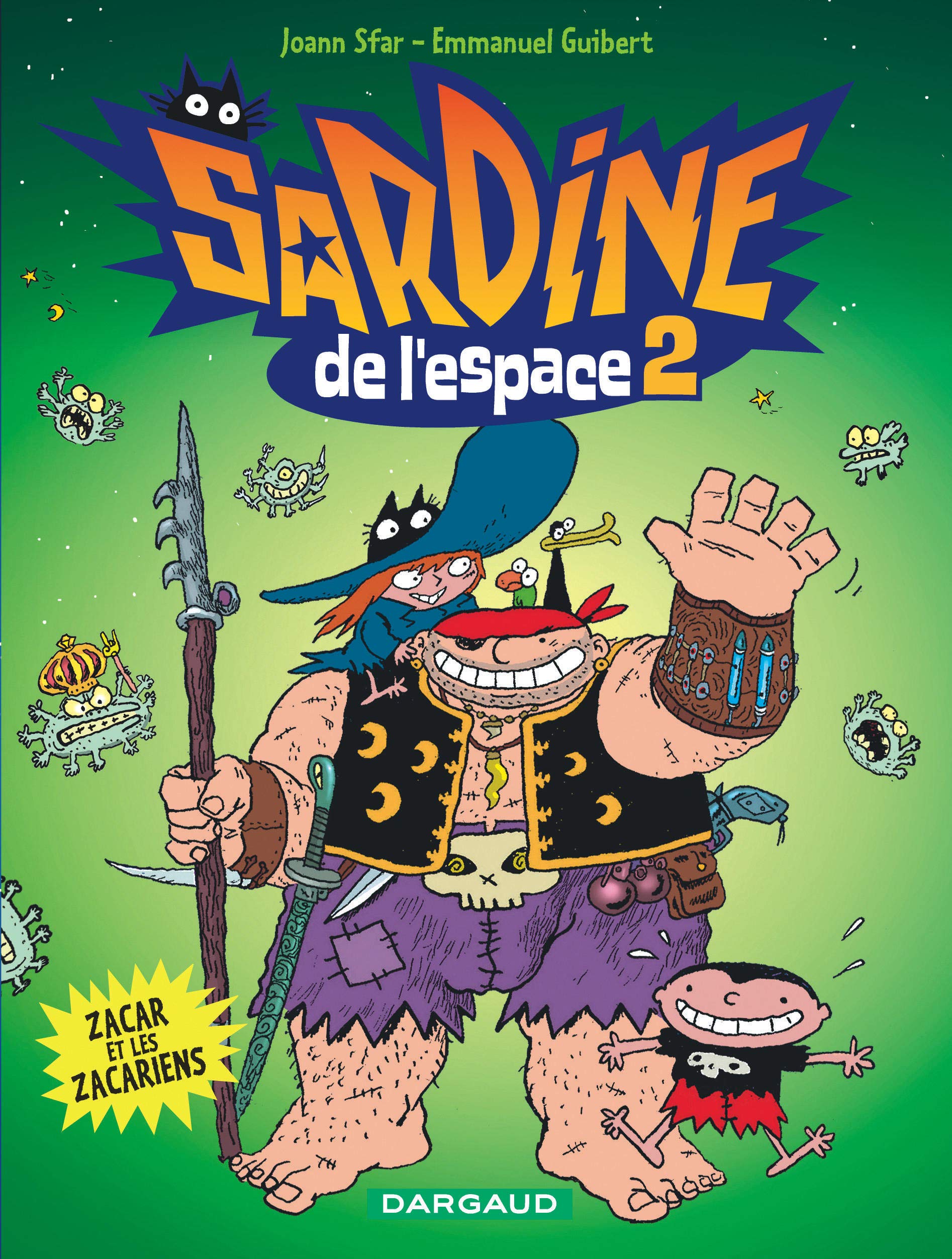 jaquette livre Sardine de l'espace - tome 2 - Zacar et les Zacariens