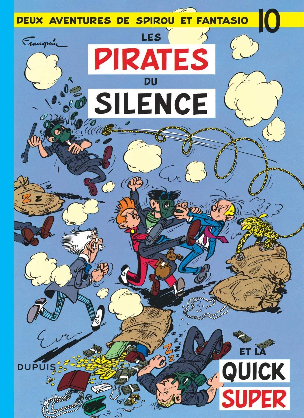 jaquette livre Spirou et Fantasio, tome 10 : Les Pirates du silence