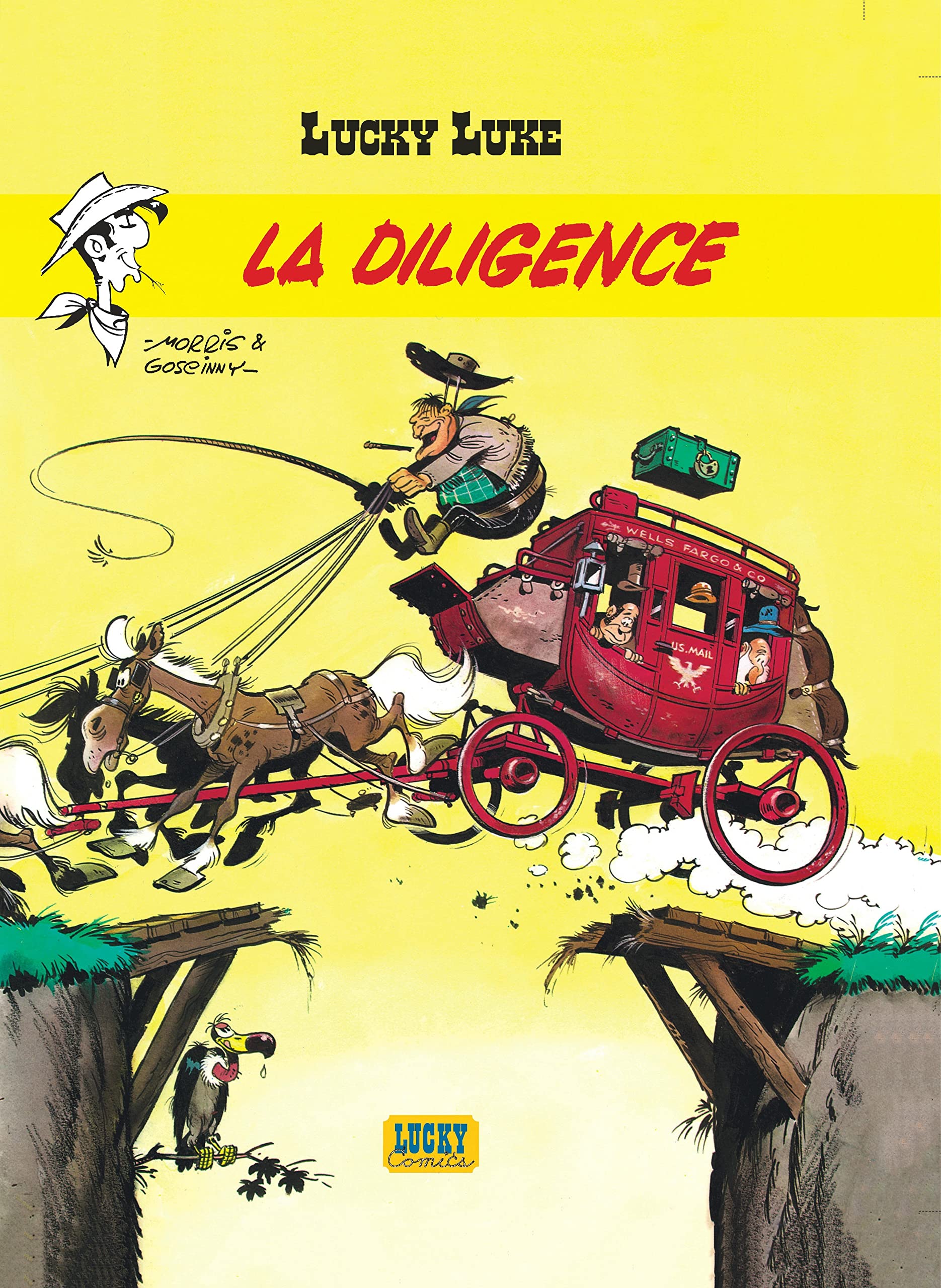 jaquette livre Lucky Luke, tome 1 : La Diligence