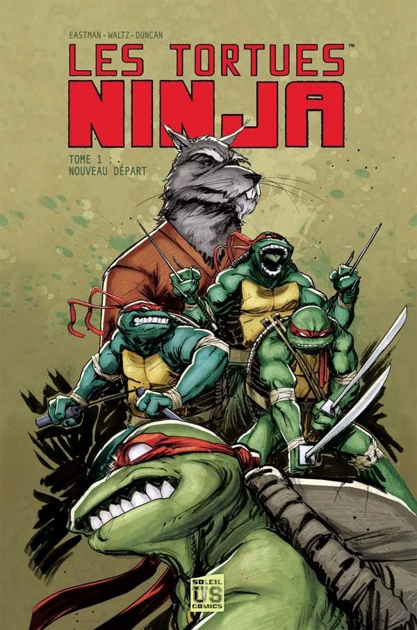 jaquette livre Les Tortues Ninja Tome 1 - Nouveau Départ