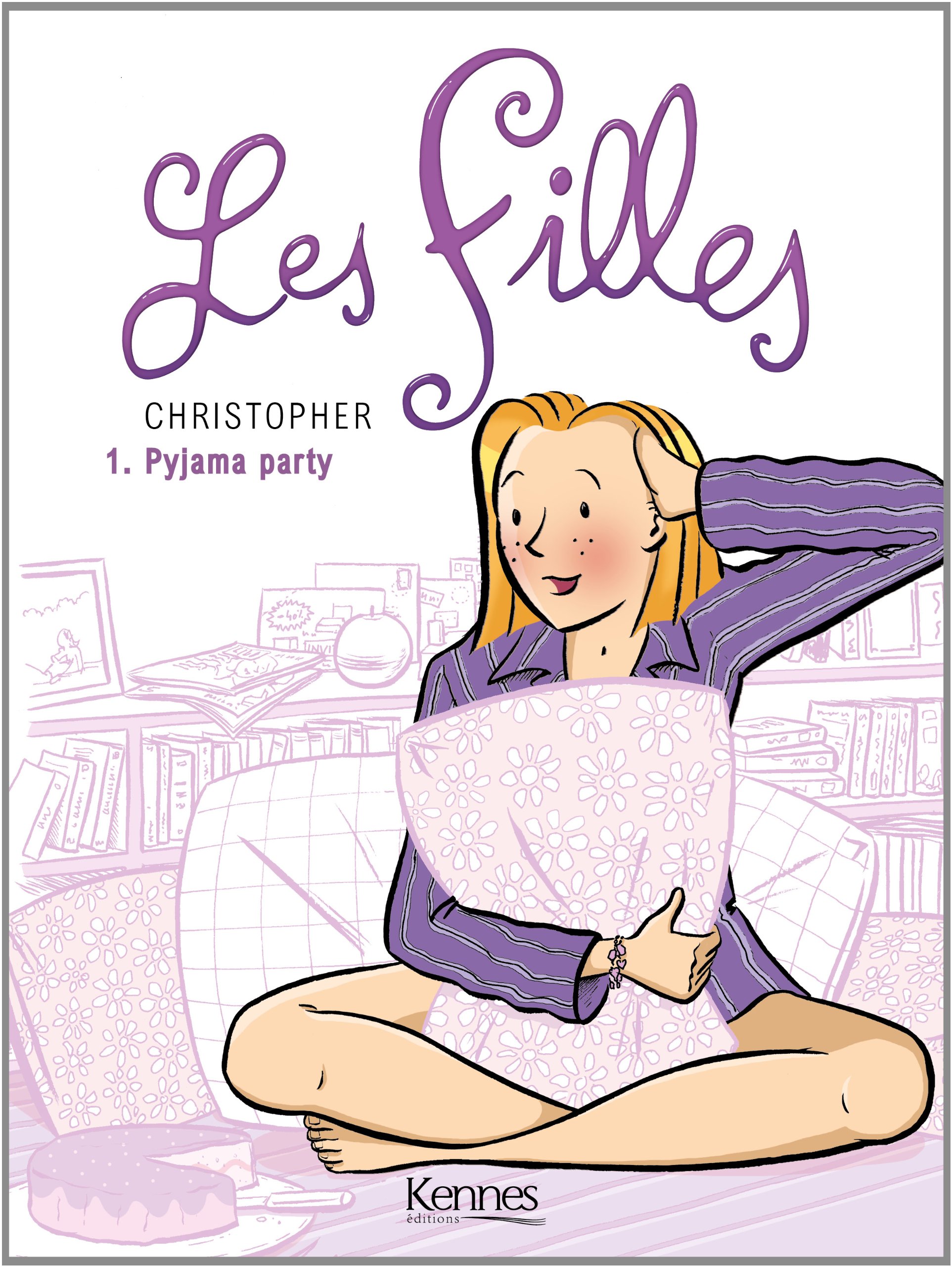 jaquette livre LES FILLES T01: Pyjama Party
