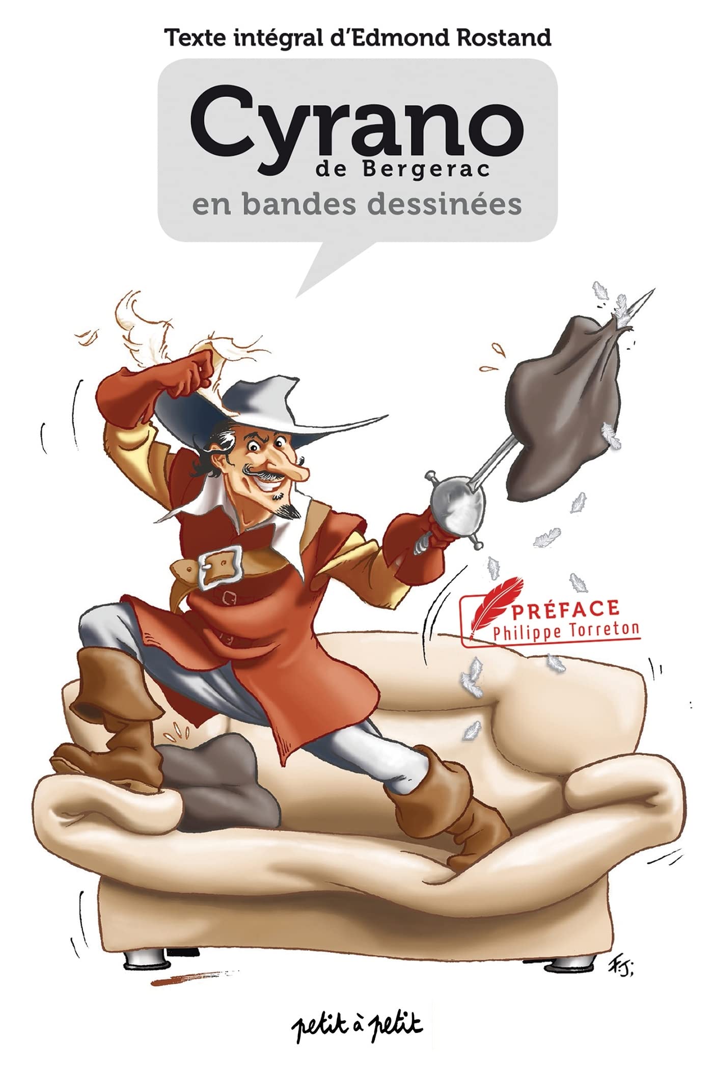 jaquette livre Cyrano de Bergerac en BD : Texte intégral