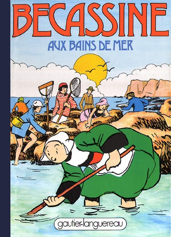 jaquette livre Bécassine aux bains de mer, tome 19