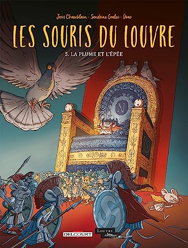 jaquette livre Les Souris Du Louvre Tome 5 - La Plume Et L'épée