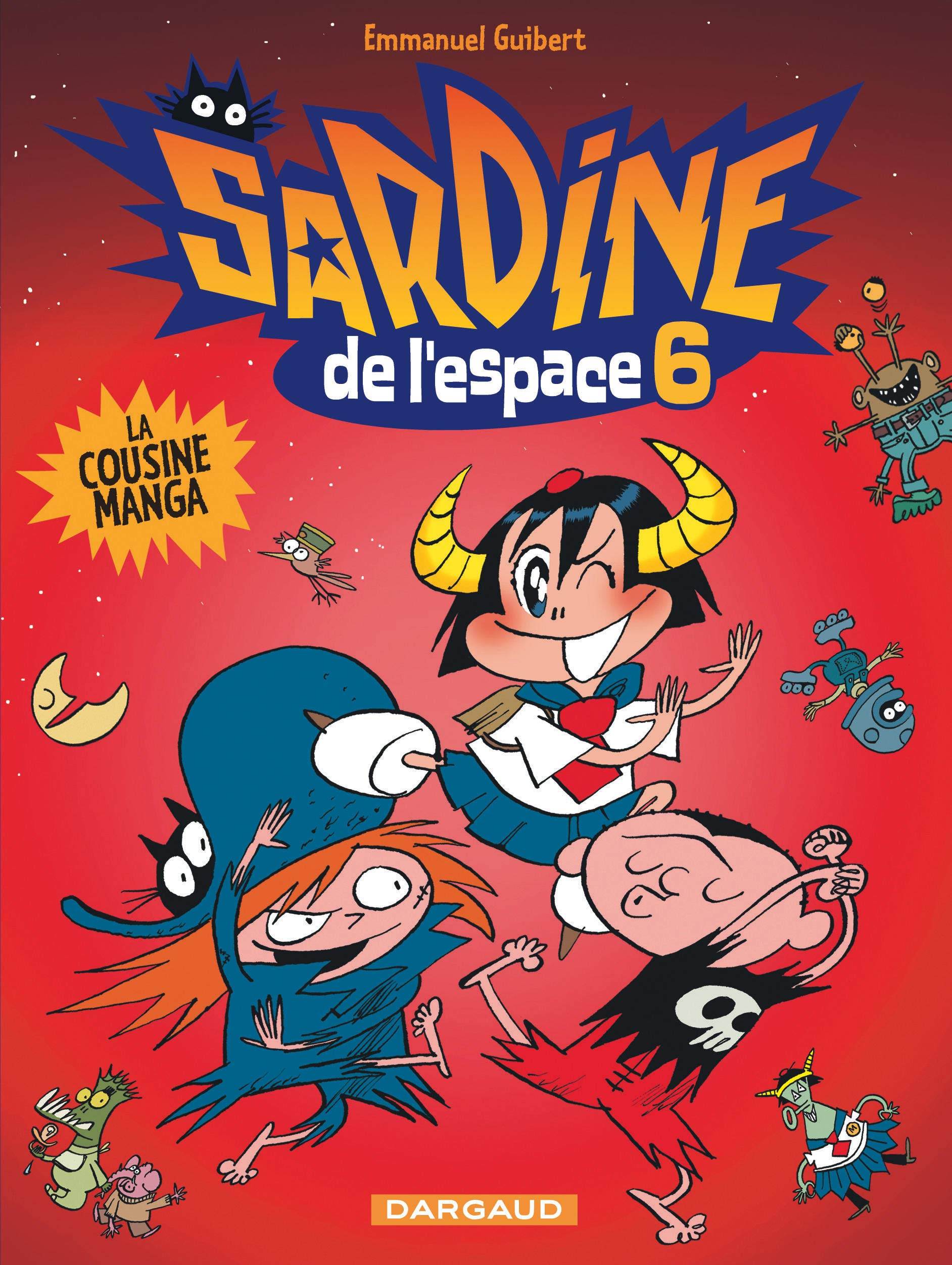 jaquette livre Sardine de l'espace - tome 6 - Cousine Manga (La)