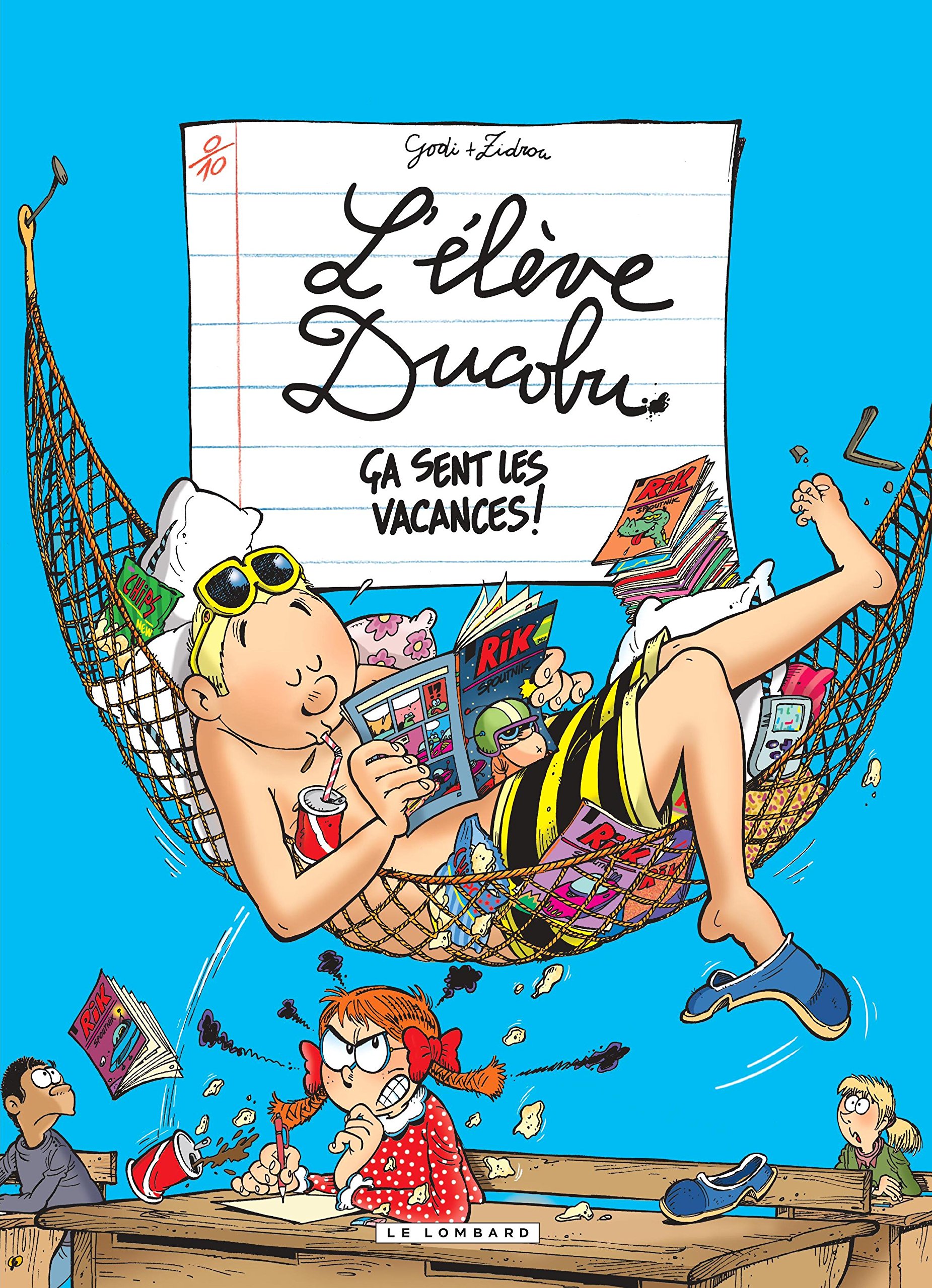 jaquette livre L'Elève Ducobu  - tome 15 - ça sent les vacances (opé d'été 2016)