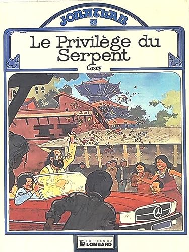 jaquette livre JONATHAN LE PRIVILEGE DU SERPENT