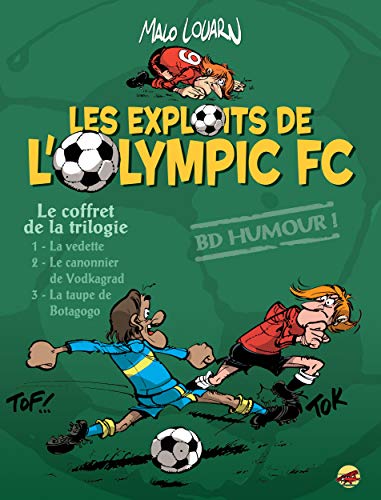 jaquette livre Les Exploits De L'olympic F.C. - Coffret En 4 Volumes : Tome 1, La Vedette - Tome 2, Le Canonnier De Vodkagrad - Tome 3, La Taupe De Botagogo - Le Book