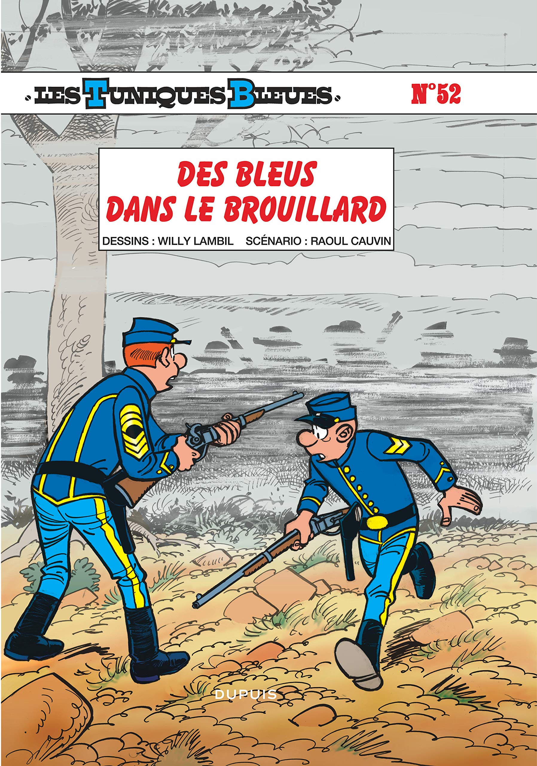 jaquette livre Les Tuniques Bleues, tome 52: Des Bleus dans le brouillard