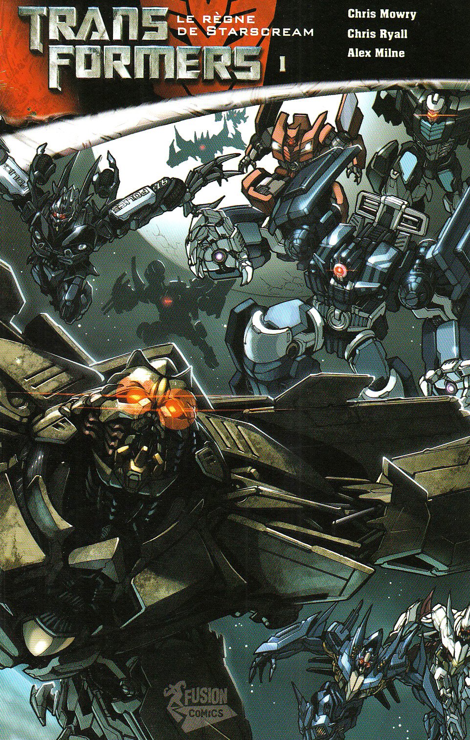 jaquette livre Transformers, Tome 1 : Le Règne de Starscream