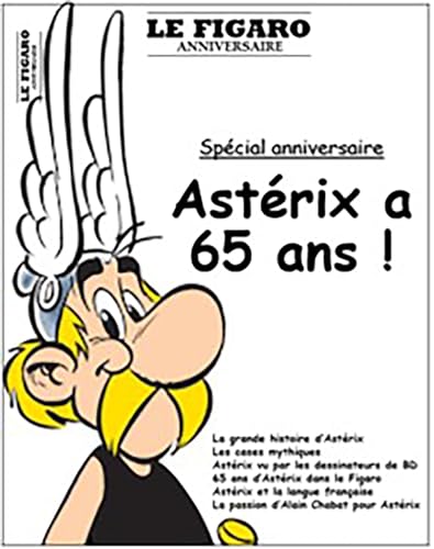 jaquette livre Astérix A 65 Ans ! - Spécial Anniversaire