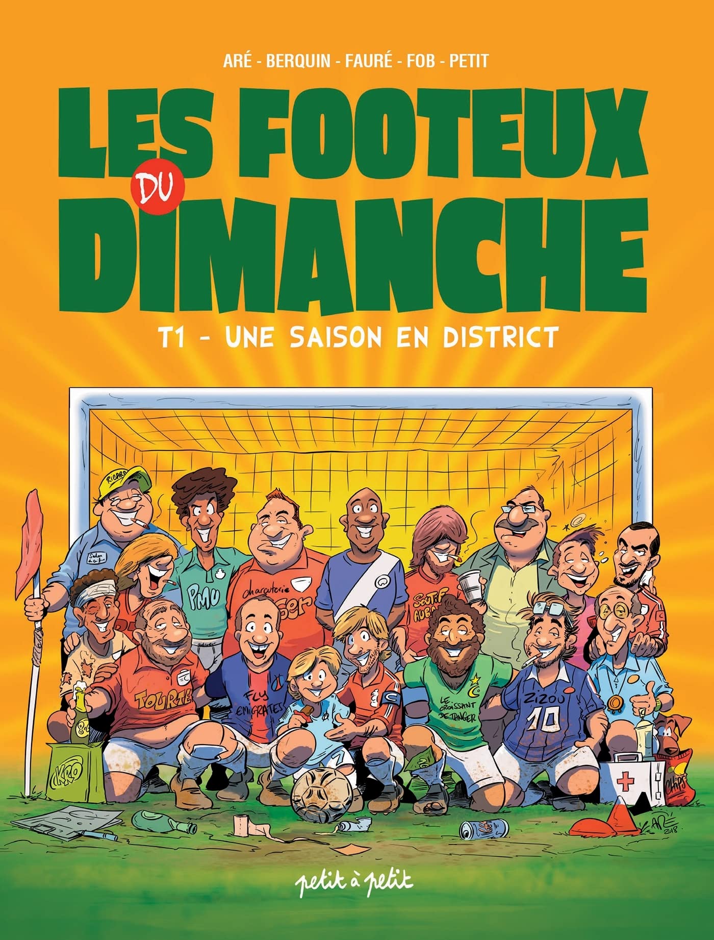 jaquette livre Les footeux du dimanche, Tome 1 : Une saison en district