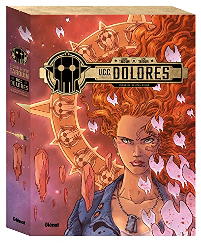 jaquette livre Ucc Dolores - Cycle Du Cristal Rouge - Coffret En 3 Volumes : Tome 1, La Trace Des Nouveaux Pionniers - Tome 2, Les Orphelins De Fort Messaoud - Tome 3, Cristal Rouge - Avec 1 Affiche