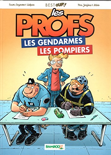 jaquette livre Best Ouf ! Les profs - Les gendarmes - Les pompiers