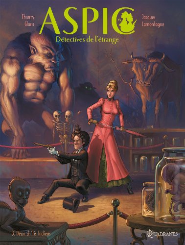 jaquette livre Aspic, Détectives De L'étrange Tome 3 - Deux Ch'tits Indiens