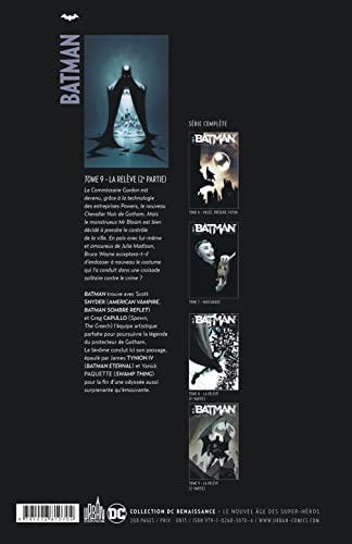 jaquette livre Batman Tome 9 - La Relève - 2e Partie