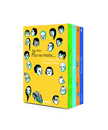 jaquette livre Plus Ou Moins - Coffret 4 Volumes : Le Printemps - L'eté - L'automne - L'hiver