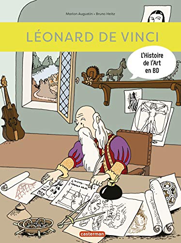 jaquette livre L'histoire De L'art En Bd - Léonard De Vinci