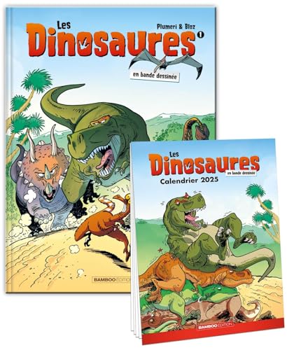 jaquette livre Les Dinosaures En Bande Dessinée Tome 1 - Avec Un Calendrier Offert