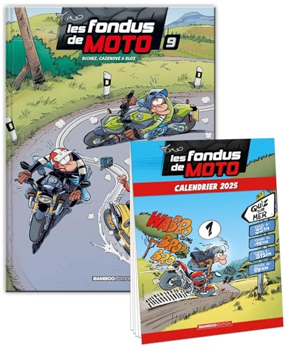 jaquette livre Les Fondus De Moto Tome 9 - Avec Un Calendrier 2025 Offert