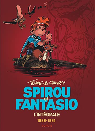 jaquette livre Spirou Et Fantasio Intégrale Tome 15 - 1988-1991 - La Frousse Aux Trousses - La Vallée Des Bannis - Spirou Et Fantasio À Moscou - Vito La Déveine