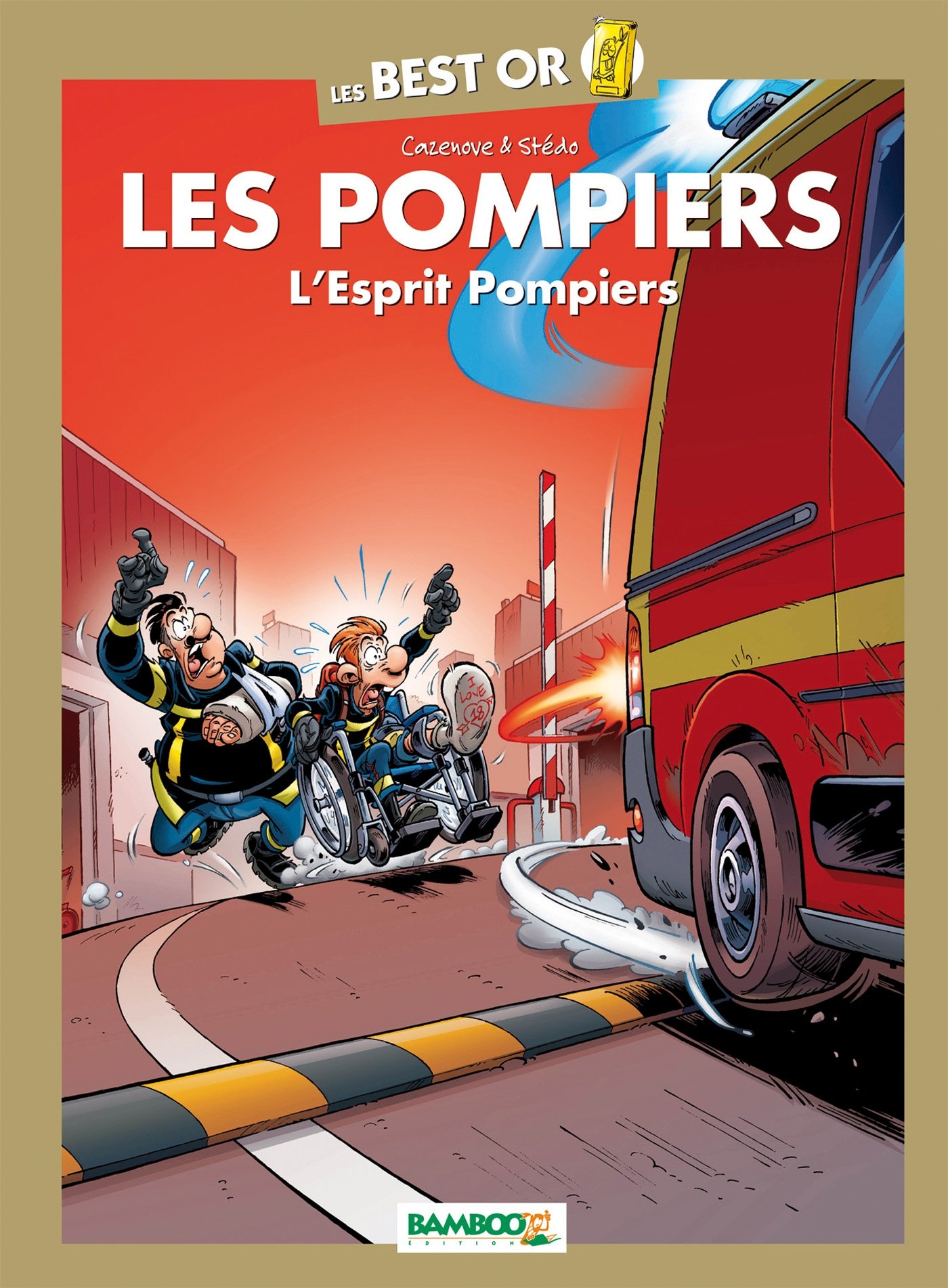 jaquette livre Les Pompiers - Best Or - Esprit Pompiers