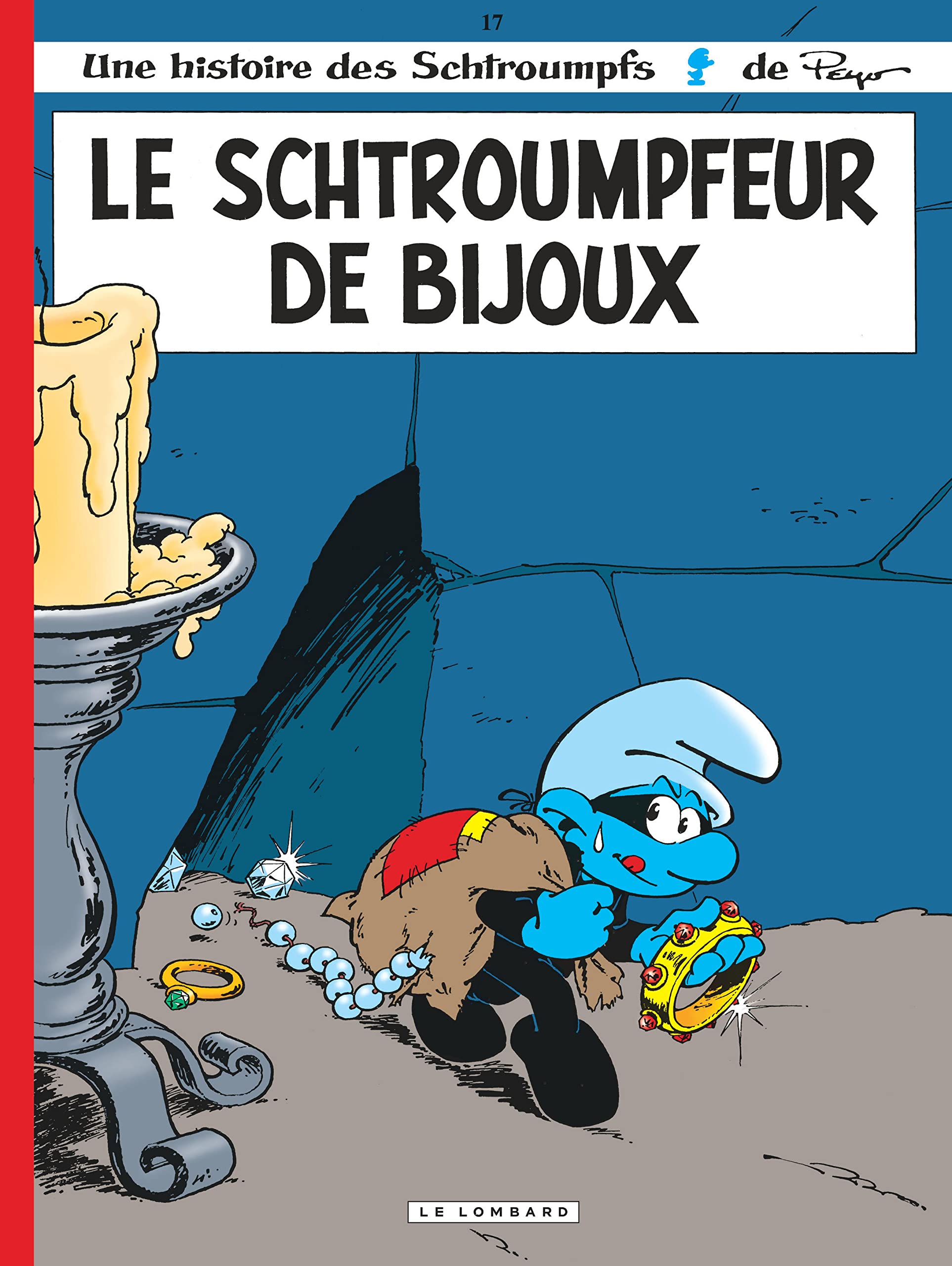 jaquette livre Le schtroumpfeur de bijoux, tome 17