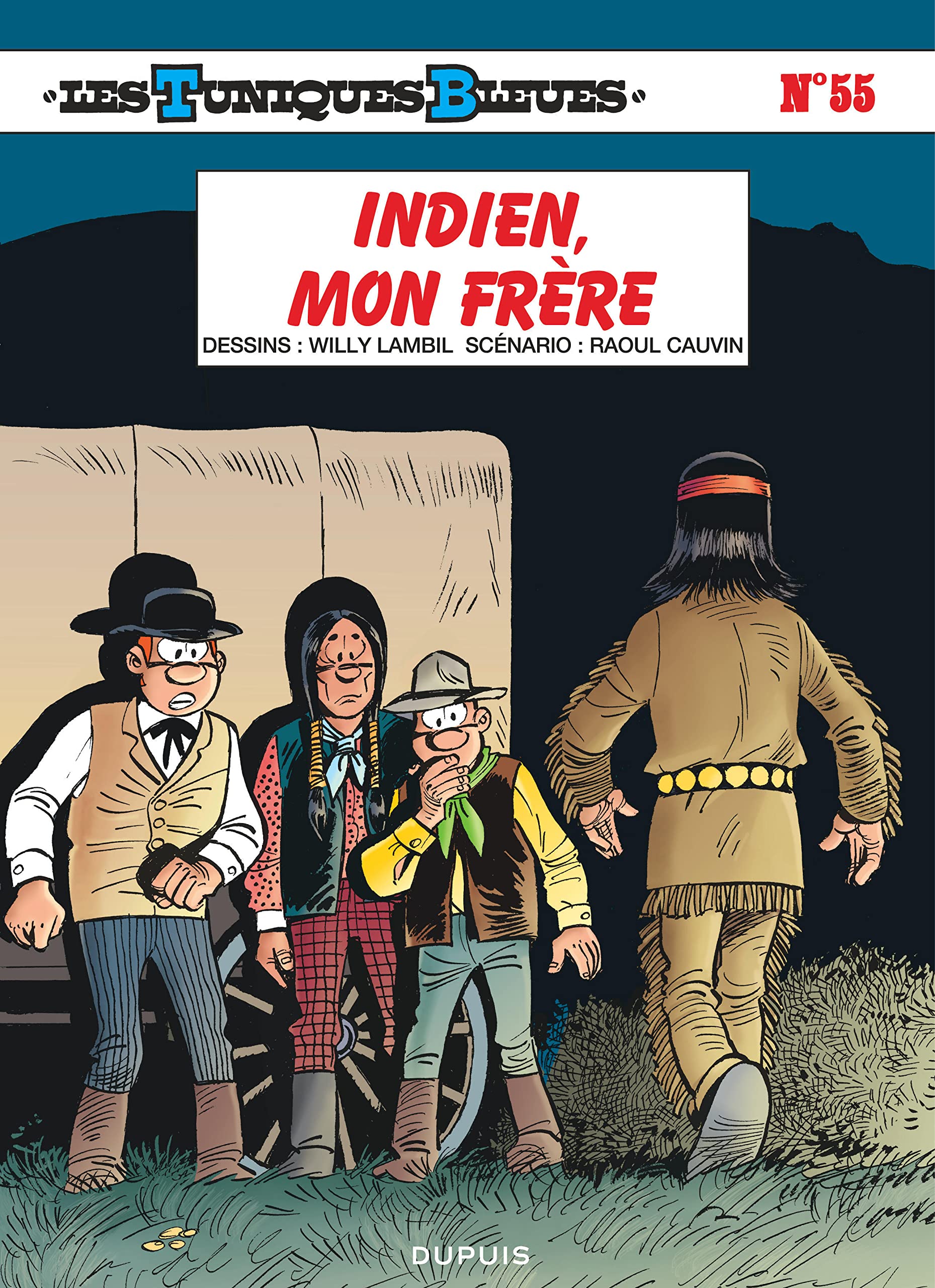 jaquette livre Les Tuniques Bleues - tome 55 - Indien, mon frère