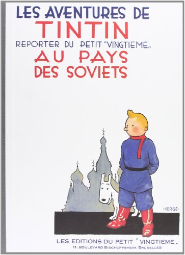 jaquette livre Les Aventures De Tintin - Au Pays Des Soviets - Edition Fac-Similé En Noir Et Blanc