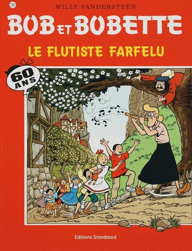 jaquette livre Bob et Bobette - n° 286 - Le flutiste farfelu