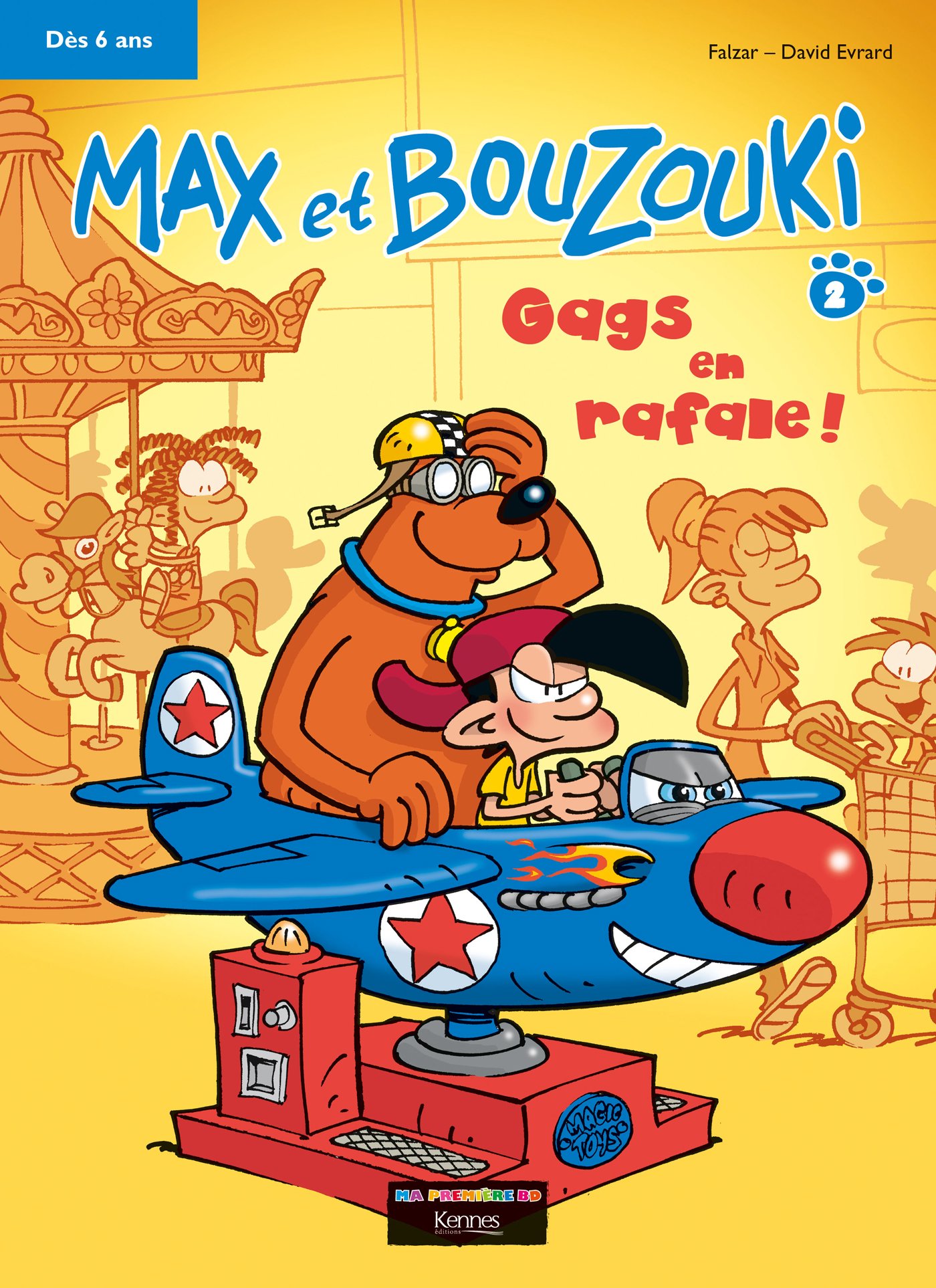jaquette livre Max et Bouzouki BD T02: Gags en rafale !