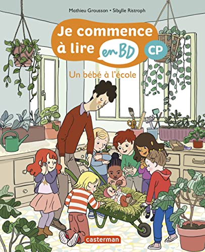 jaquette livre Je Commence À Lire En Bd - Cp - Un Bébé À L'école