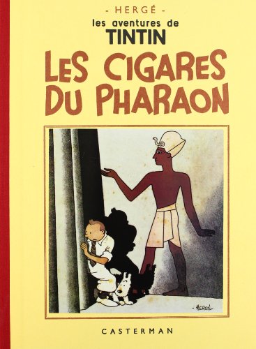 jaquette livre Les Aventures De Tintin - Les Cigares Du Pharaon - Edition Fac-Similé En Noir Et Blanc