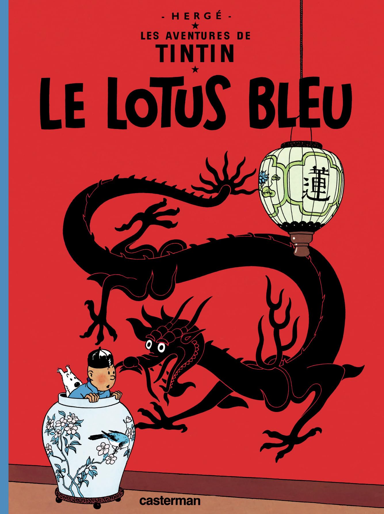 jaquette livre Les Aventures de Tintin, volume 5 : Le Lotus bleu