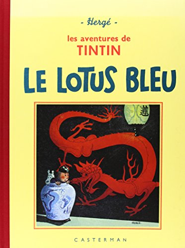 jaquette livre Les Aventures De Tintin - Le Lotus Bleu - Edition Fac-Similé En Noir Et Blanc