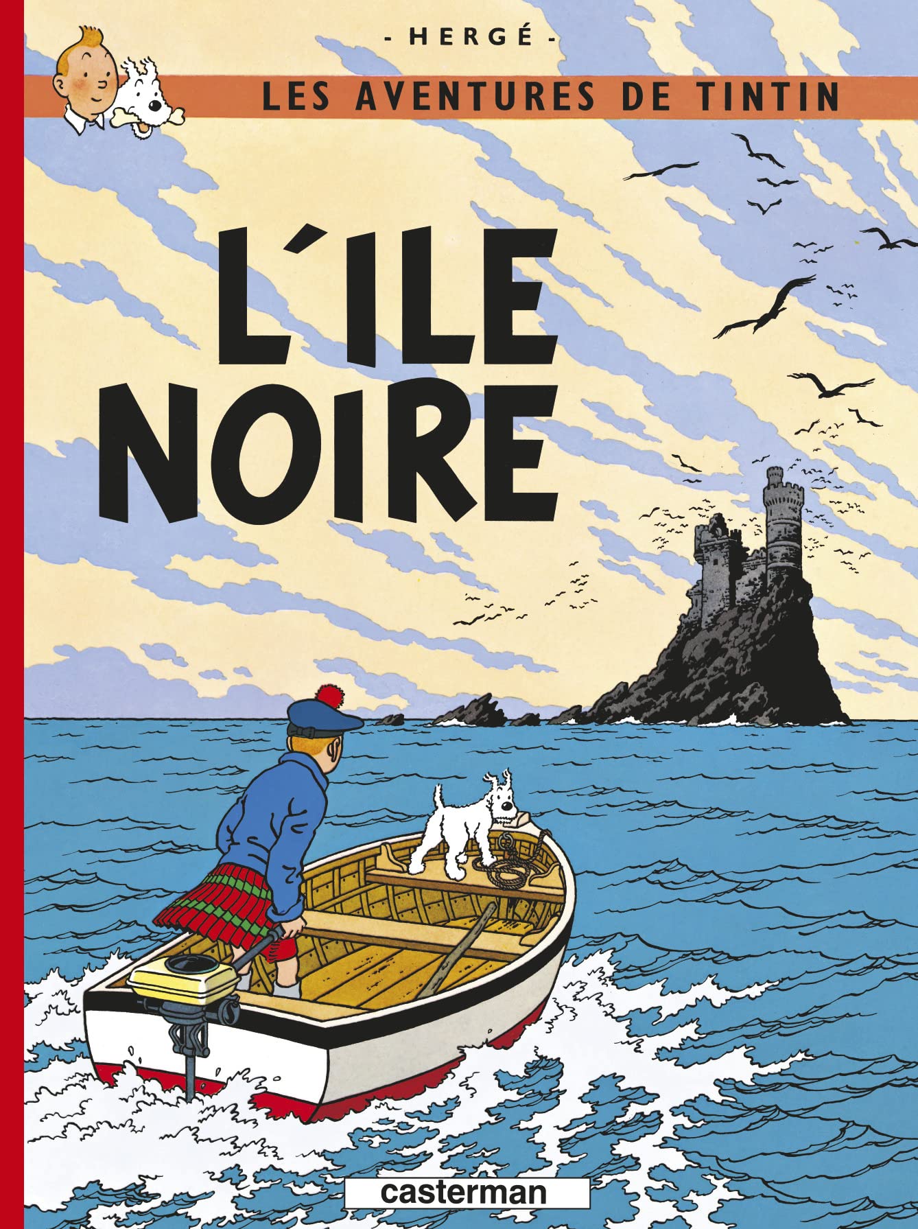 jaquette livre Les Aventures de Tintin, Tome 7 : L'île Noire