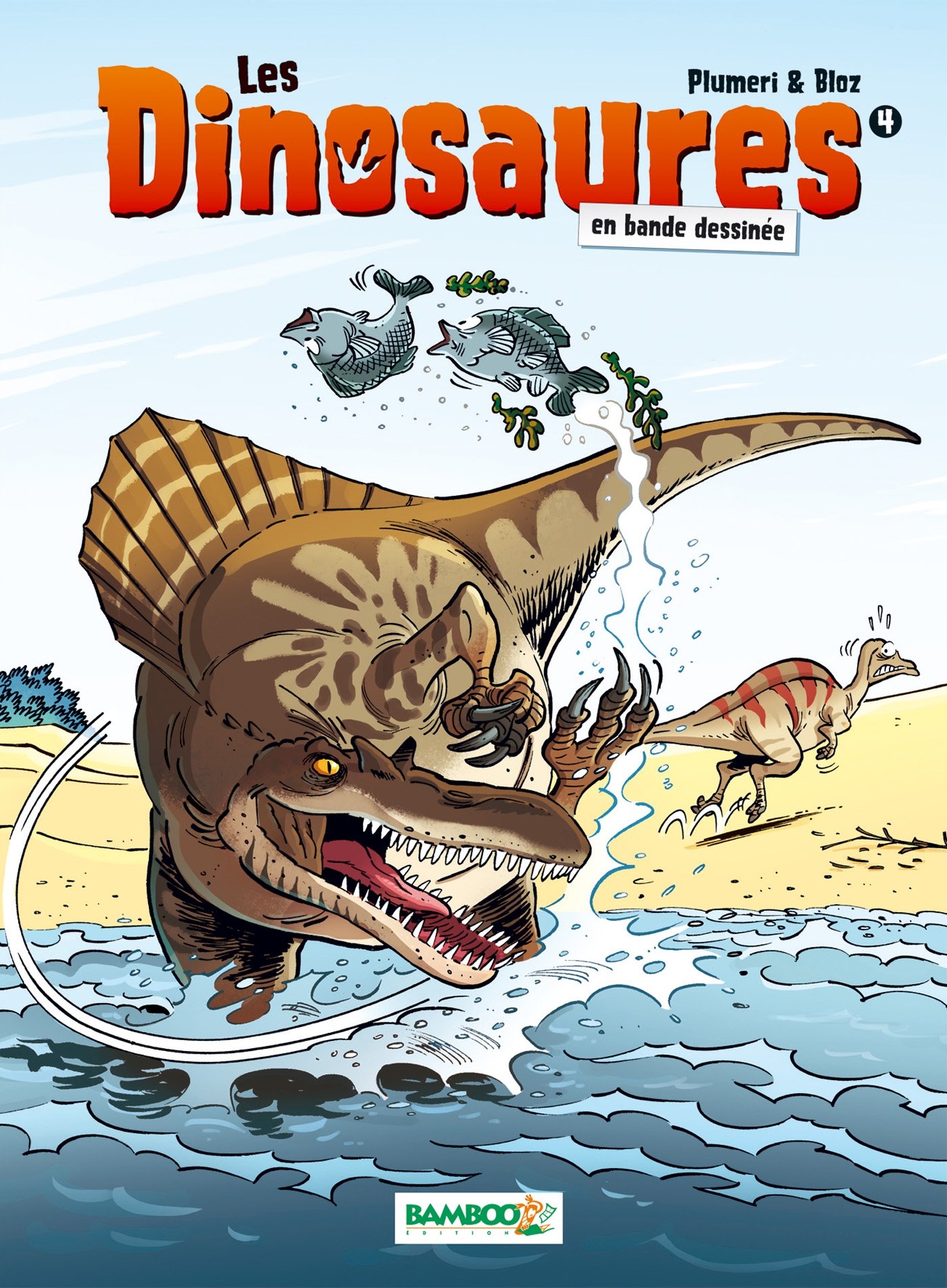 jaquette livre Les Dinosaures en BD - tome 4